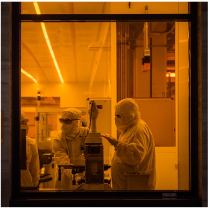A view through the window into MIT.nano's cleanroom