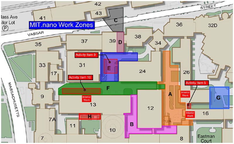 MIT.nano work zones