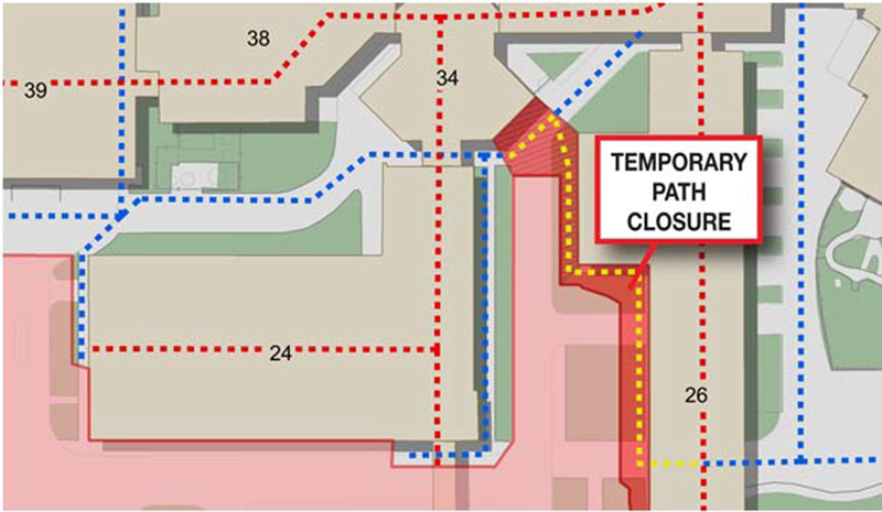 Map of path closure