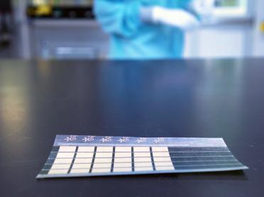 The thin-film solar cells weigh about 100 times less than conventional solar cells while generating about 18 times more power-per-kilogram.